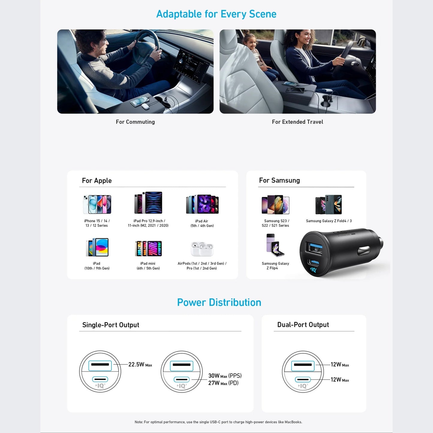 Anker Car Charger (30W, 2 Ports)