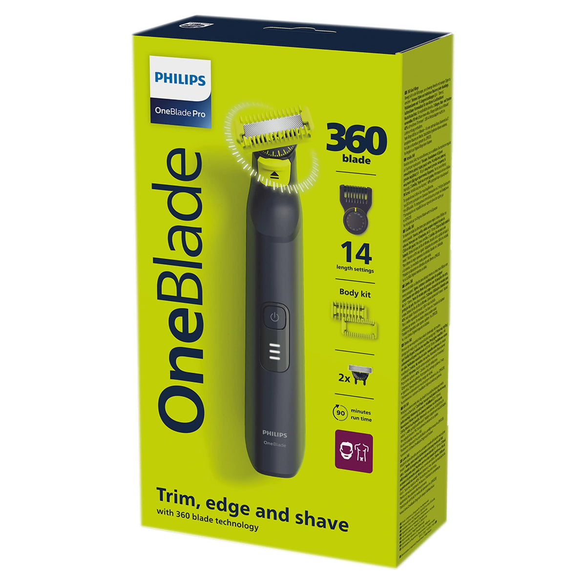 Philips OneBlade Pro 360 Hybrid Electric Trimmer - QP6542/15