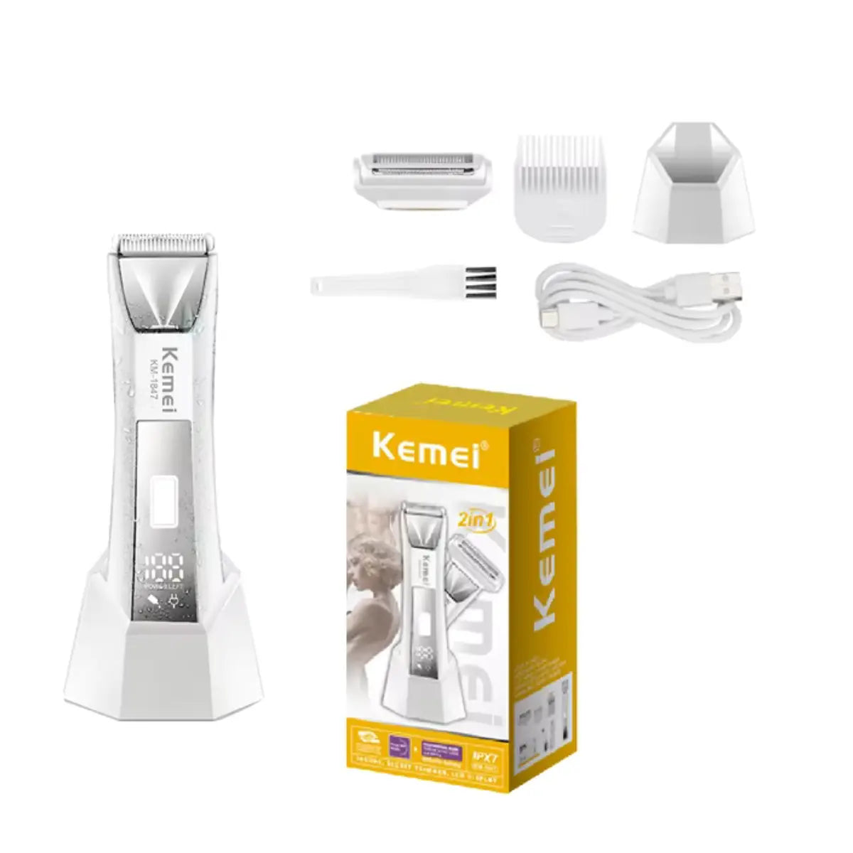 Kemei 2-In-1 Professional Secret Trimmer KM-1847