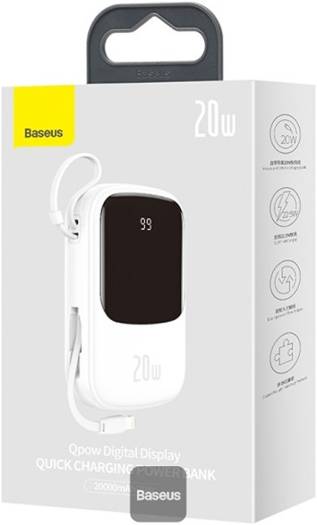 Baseus 20000mAh Qpow Digital Display Quick Charging Power Bank 20W