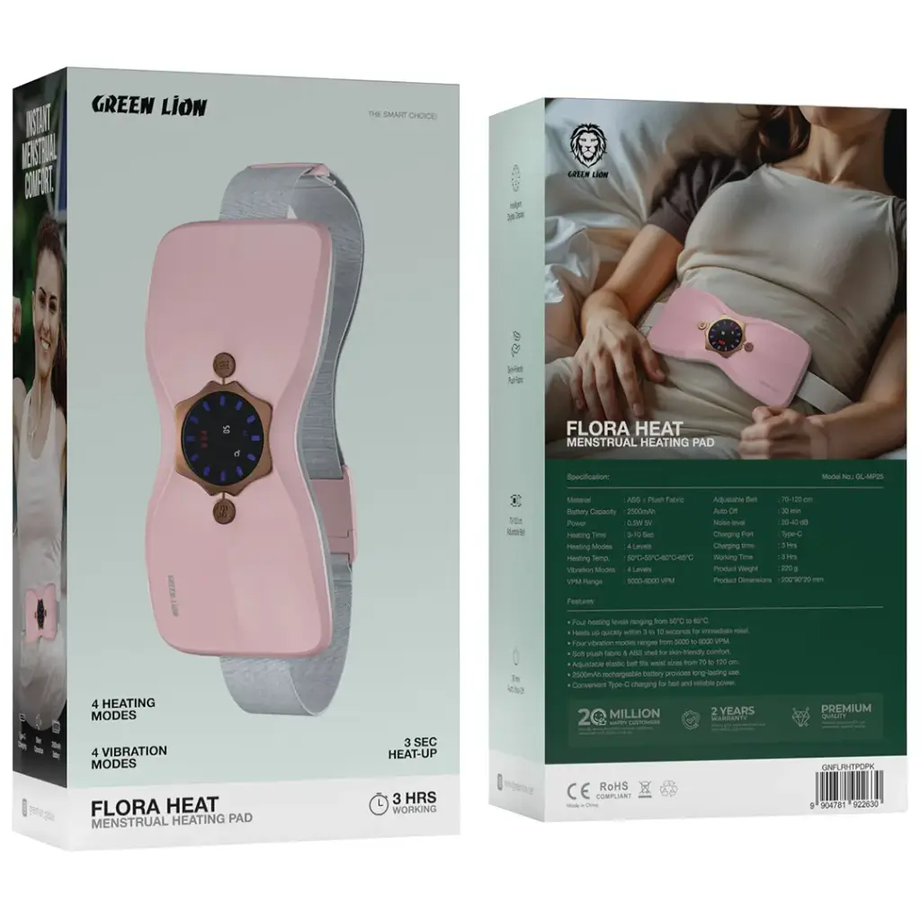 Green Lion Flora Heat Menstrual Heating Pad