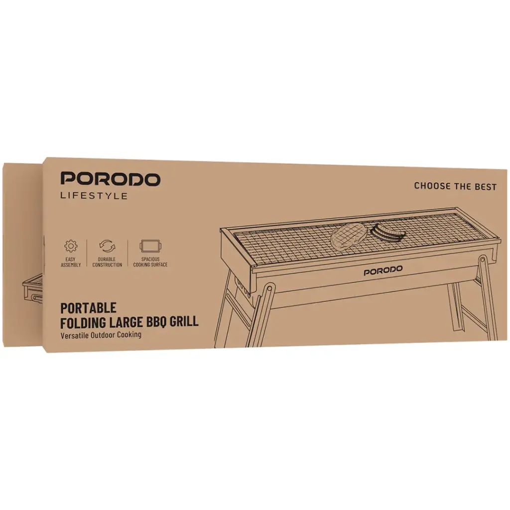 Porodo Portable Folding Large BBQ Grill