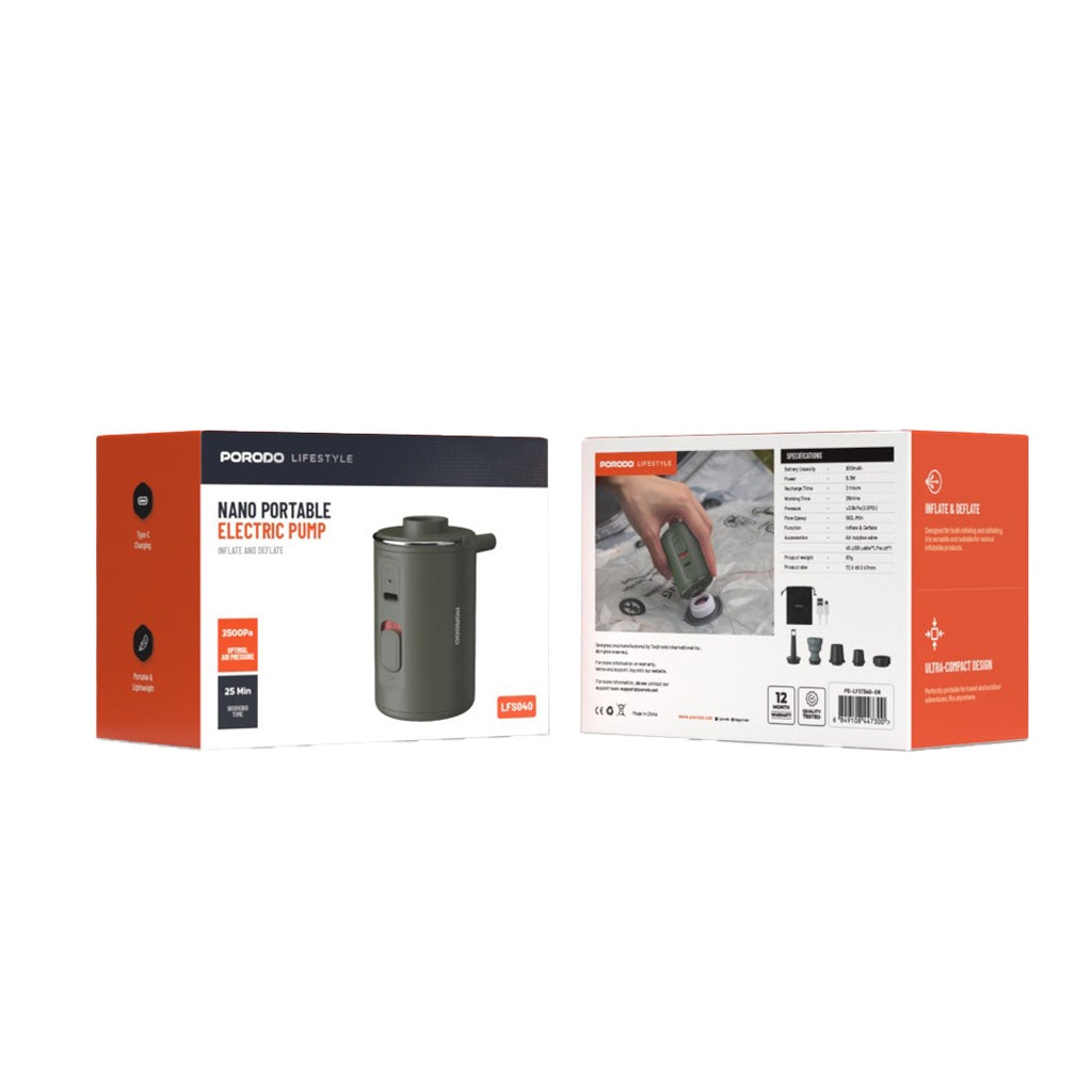 Porodo Nano Portable Electric Pump 3500Pa - LFS040