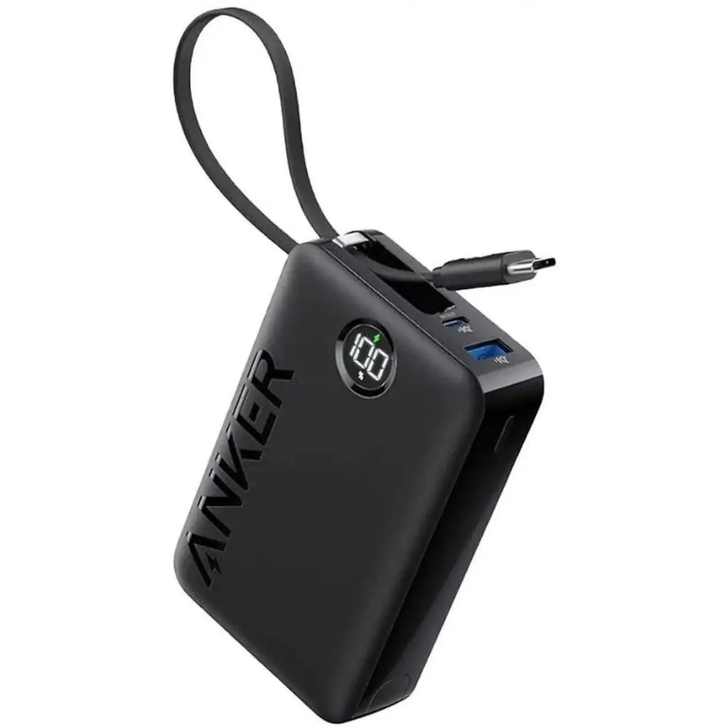 Anker Power Bank (20,000mAh, 22.5W, Built-In USB-C Cable)