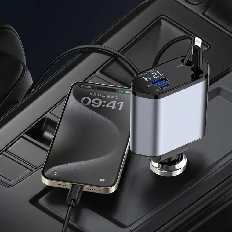 4in1 Telescopic Charging Cable 180°/120W