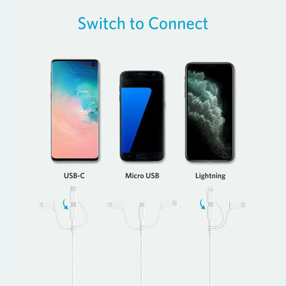 Anker 321 USB-A Cable (0.9m, 3-in-1)