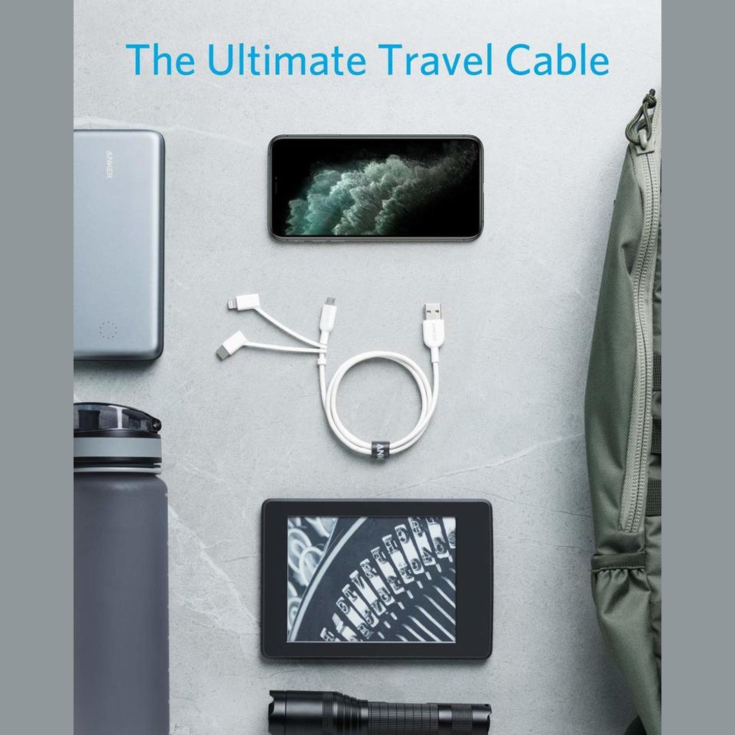 Anker 321 USB-A Cable (0.9m, 3-in-1)