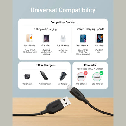Anker 541 USB-A to Lightning Cable (0.9m / 1.8m)