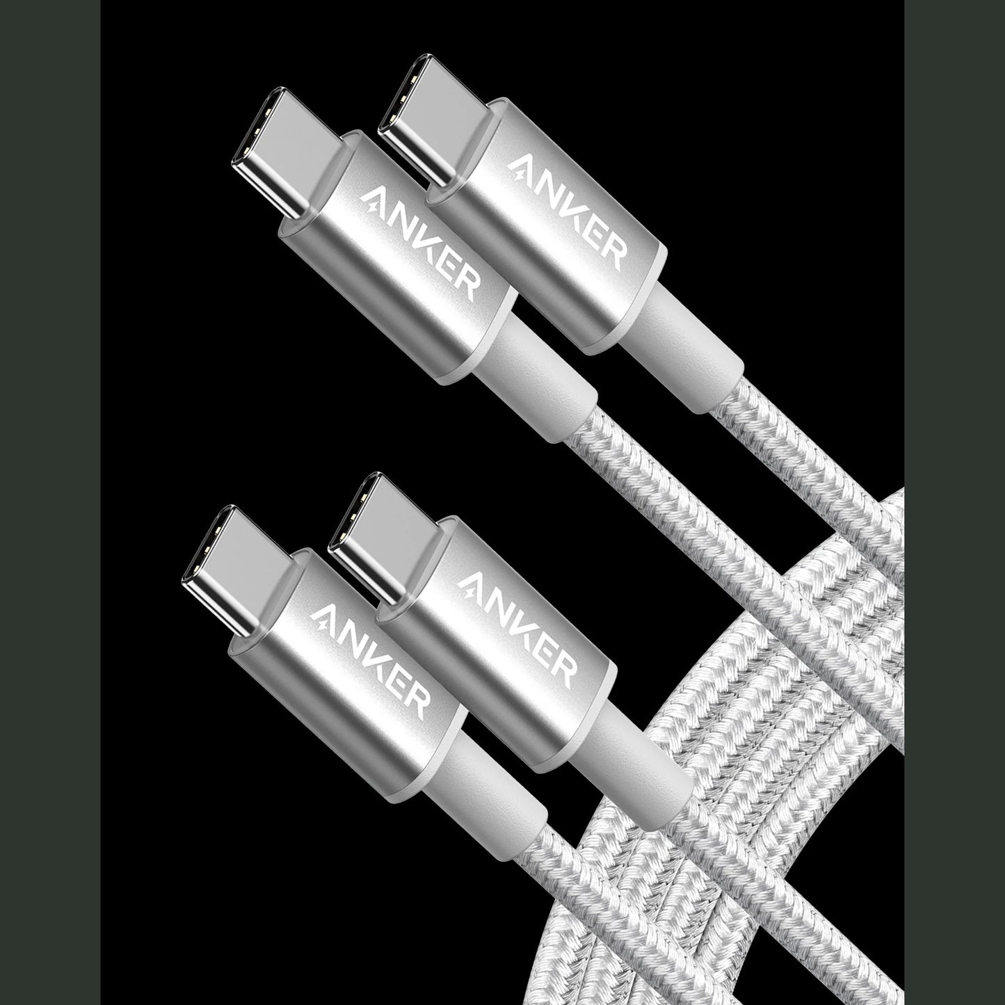 Anker New Nylon USB-C to USB-C Cable (3.3 ft / 6 ft, 60W)