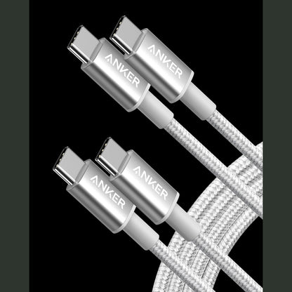 Anker New Nylon USB-C to USB-C Cable (3.3 ft / 6 ft, 60W)