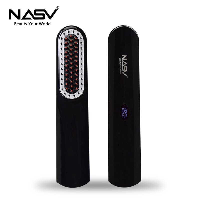 NASV 500 Mini Beard Straightener Comb for Travel/Home