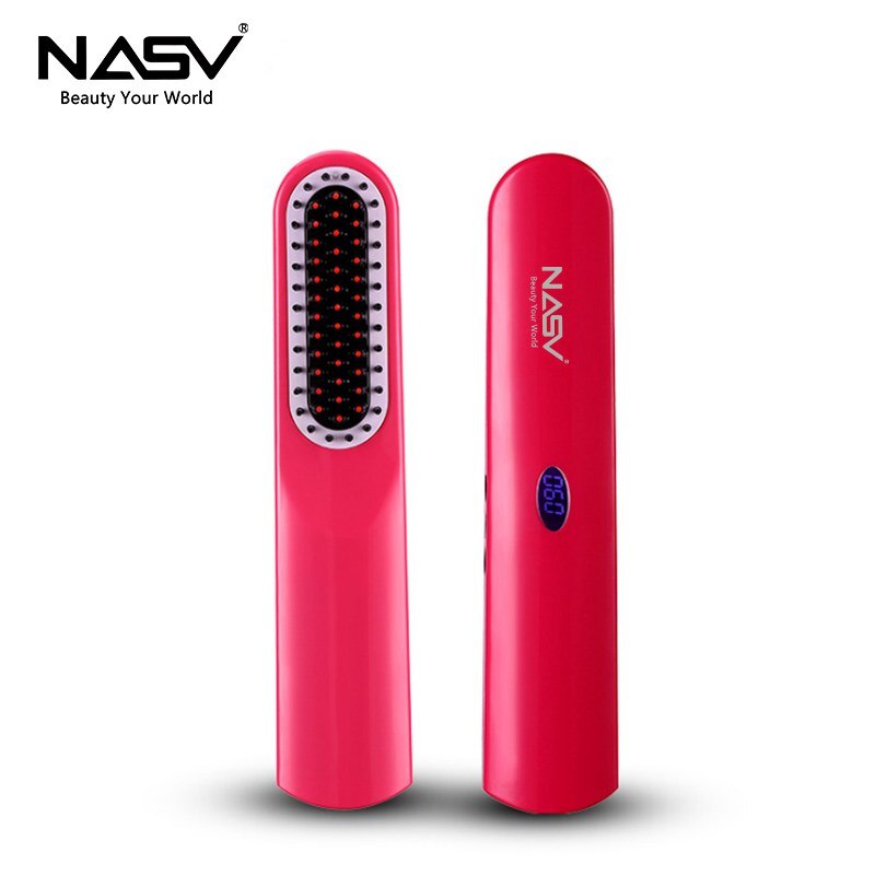NASV 500 Mini Beard Straightener Comb for Travel/Home
