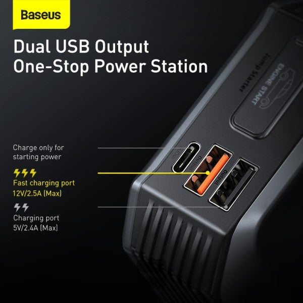 Baseus Super Energy Car Jump Starter (20000mAh, Peak Current 2000A)