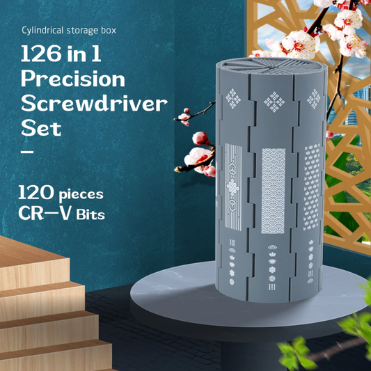 126 Pieces Cylindrical Screwdriver Set - 840116