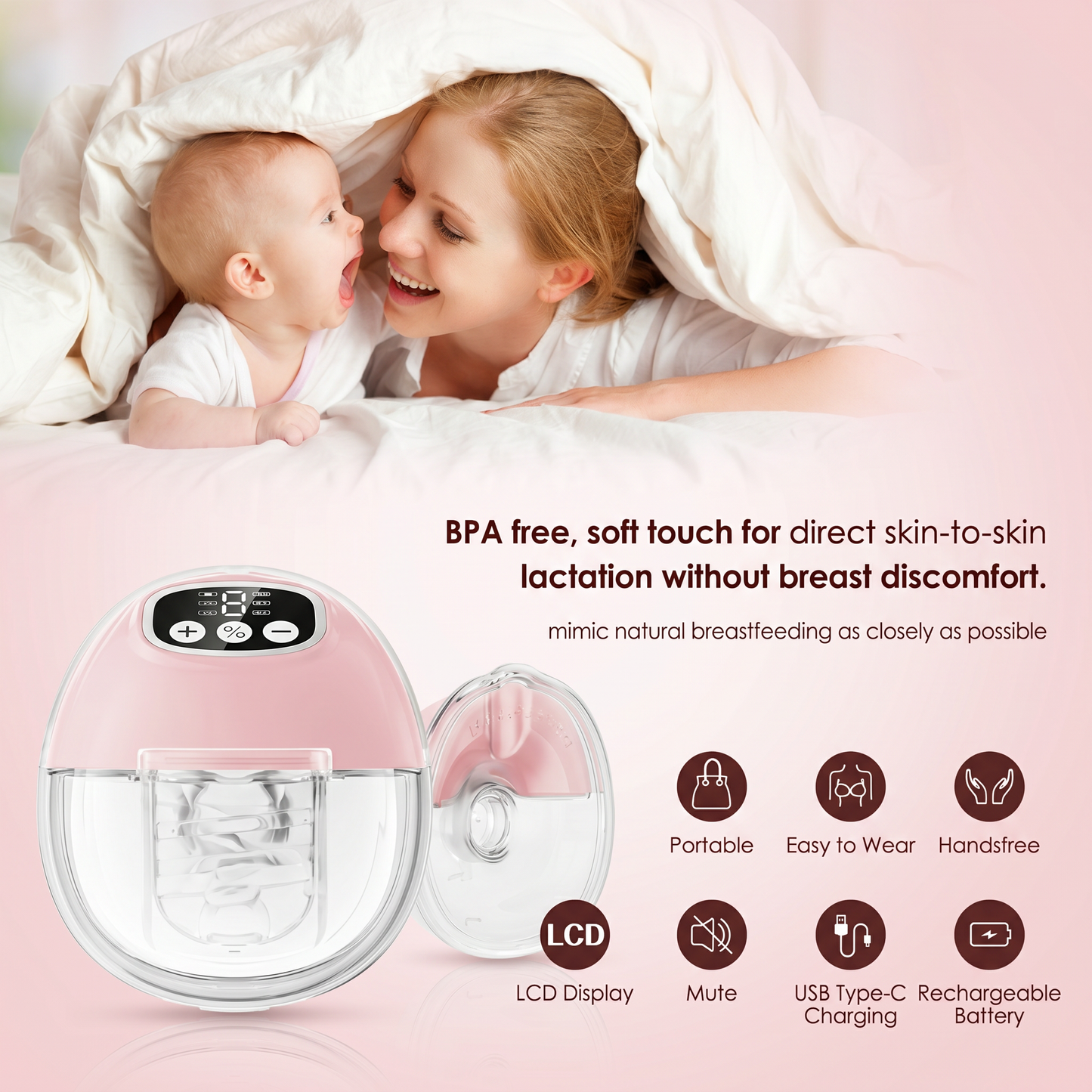 Wearable Electric  Breast Pump NYK-13