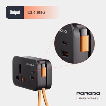 Porodo Universal Wall Socket