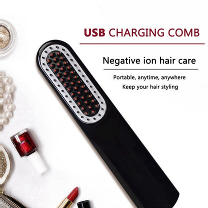 NASV 500 Mini Beard Straightener Comb for Travel/Home
