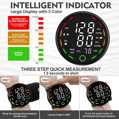 Porodo LiveOn - Digital Blood Pressure Monitor with One-Key Measure