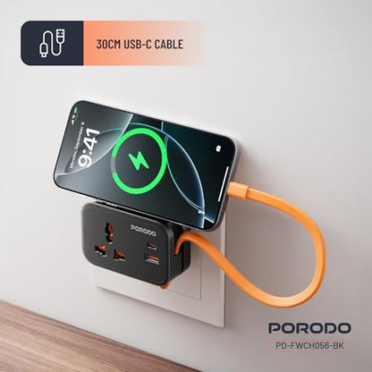Porodo Universal Wall Socket