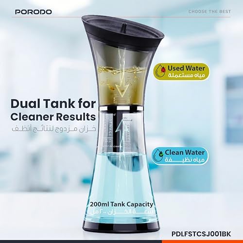 Porodo Opto Electric Ear Wax Cleaner with Omnidirectional Sprinkler Nozzle