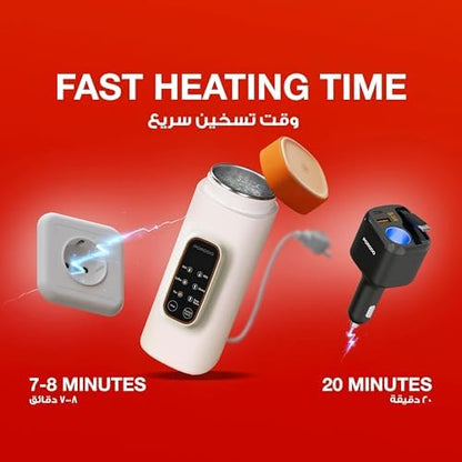 Porodo Smart Portable Kettle Digital Temperature Display