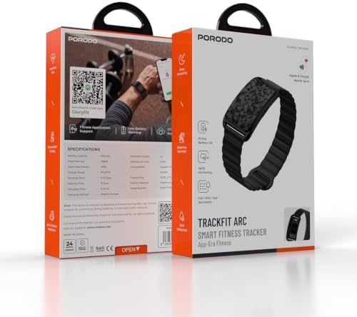 Porodo TrackFit Arc Smart Fitness Tracker with Magnetic Strap