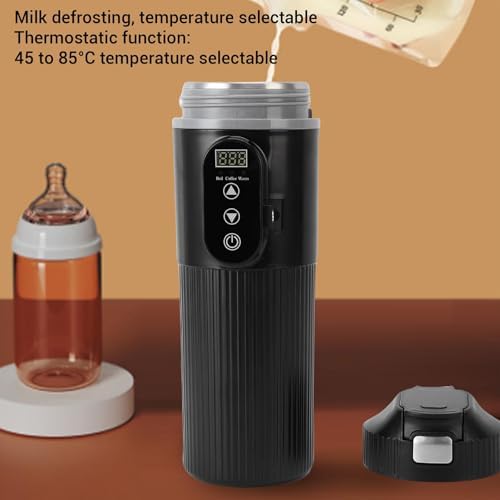 Intelligent Car Electric Kettle 500mL with Touch Screen & Temperature Control