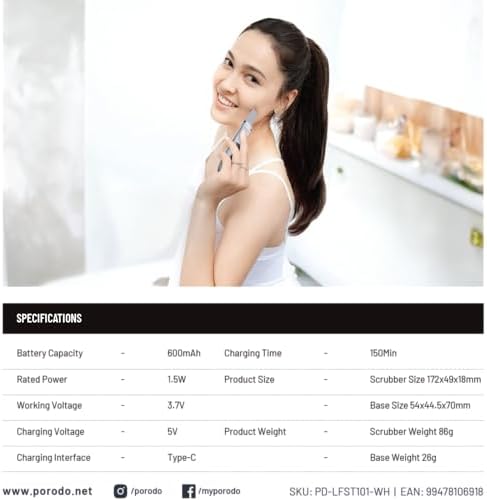 Porodo Ultrasonic Face Scrub & Peeler