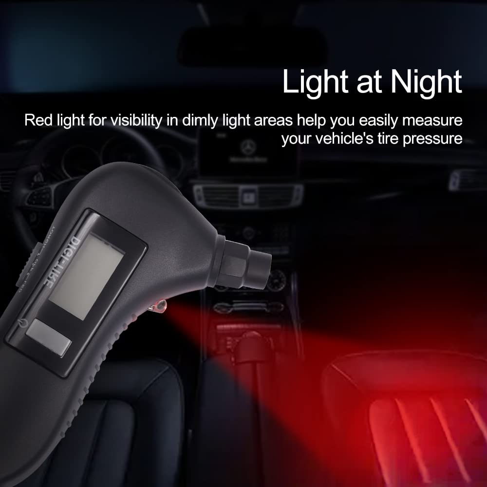 5-In-1 Digital Tire Pressure Gauge & Emergency Tool