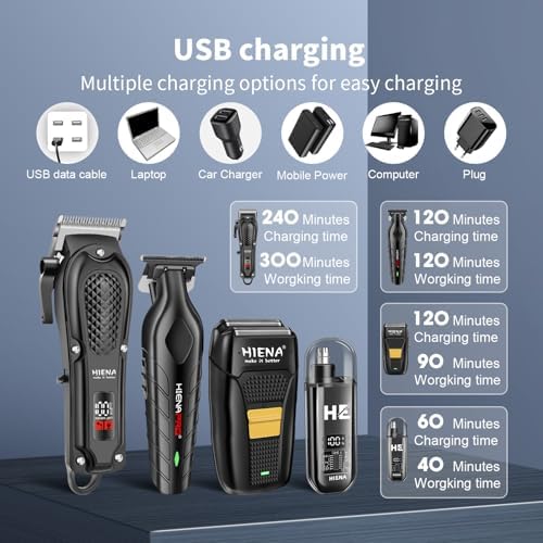 HIENA PRO Hair Clippers Set for Men