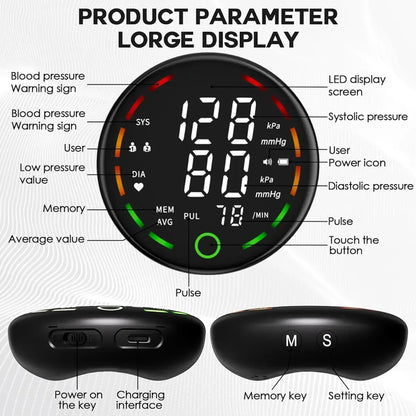 Porodo LiveOn - Digital Blood Pressure Monitor with One-Key Measure