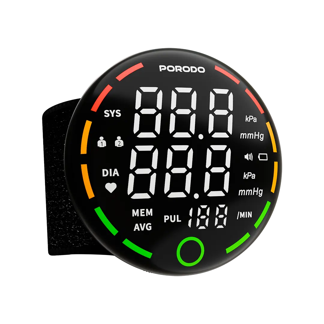 Porodo LiveOn - Digital Blood Pressure Monitor with One-Key Measure