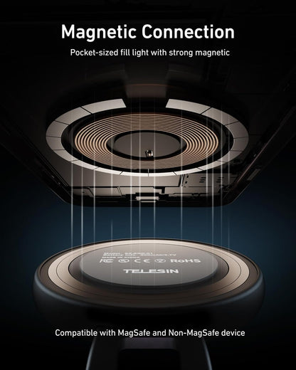 حلقة إضاءة مغناطيسية لالتقاط صور السيلفي من تيليسين C03