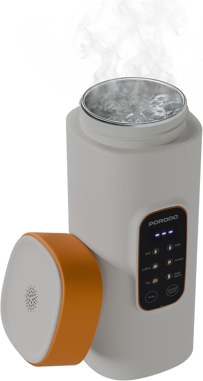 Porodo Smart Portable Kettle Digital Temperature Display