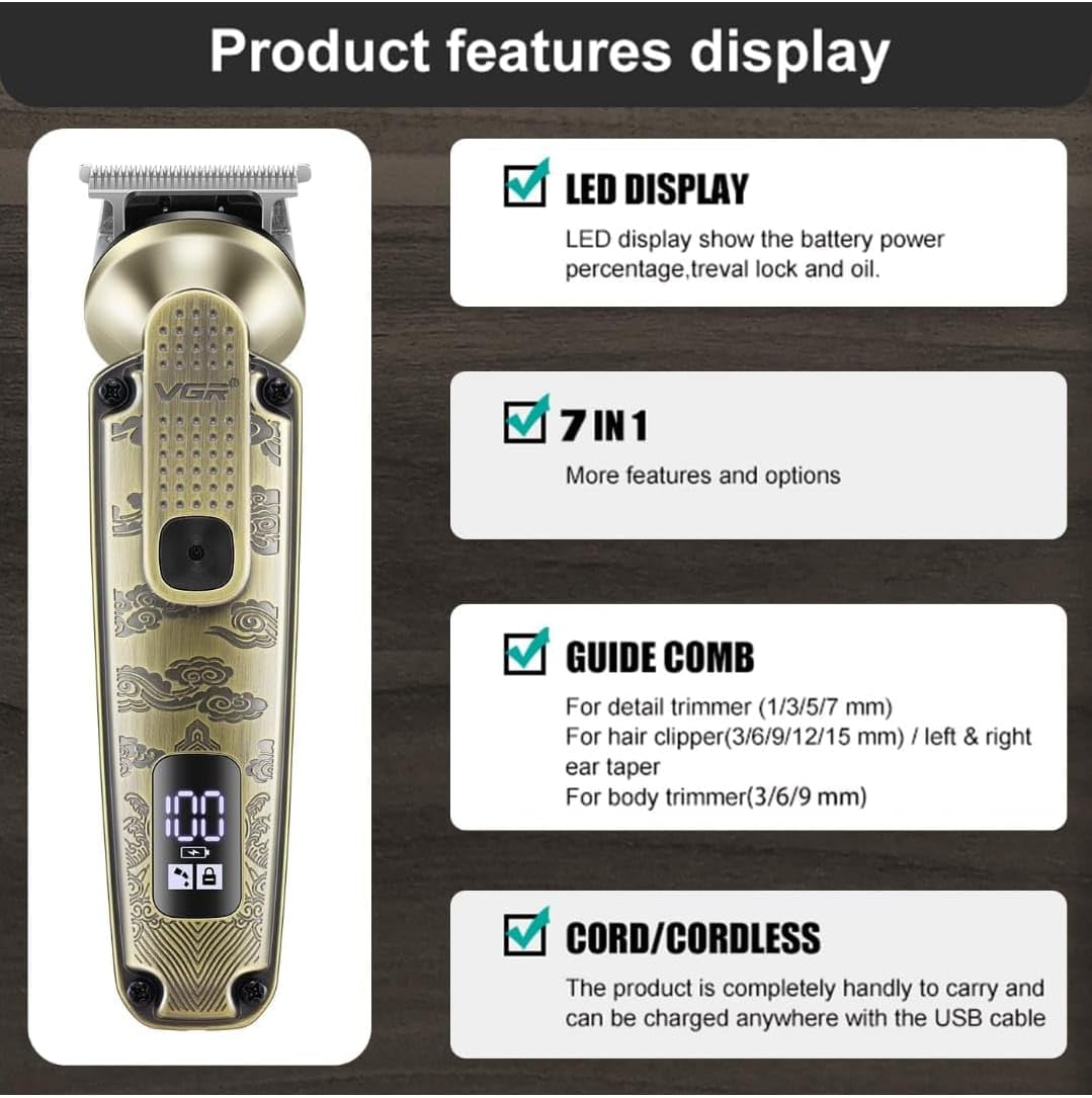 VGR 6-In-1 Professional Grooming Kit V-095