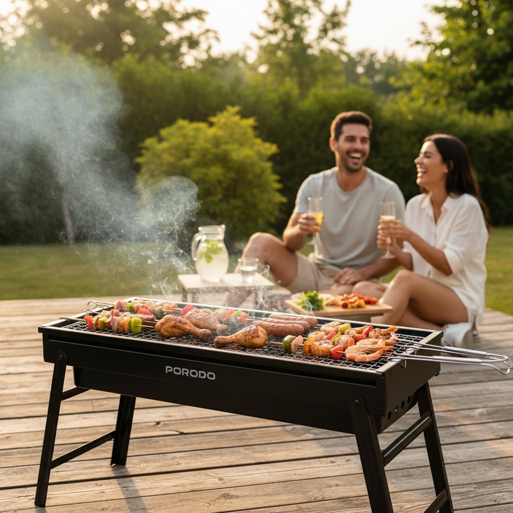 Porodo Portable Folding Large BBQ Grill