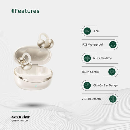 Green Lion Sonix Clip On Earbuds