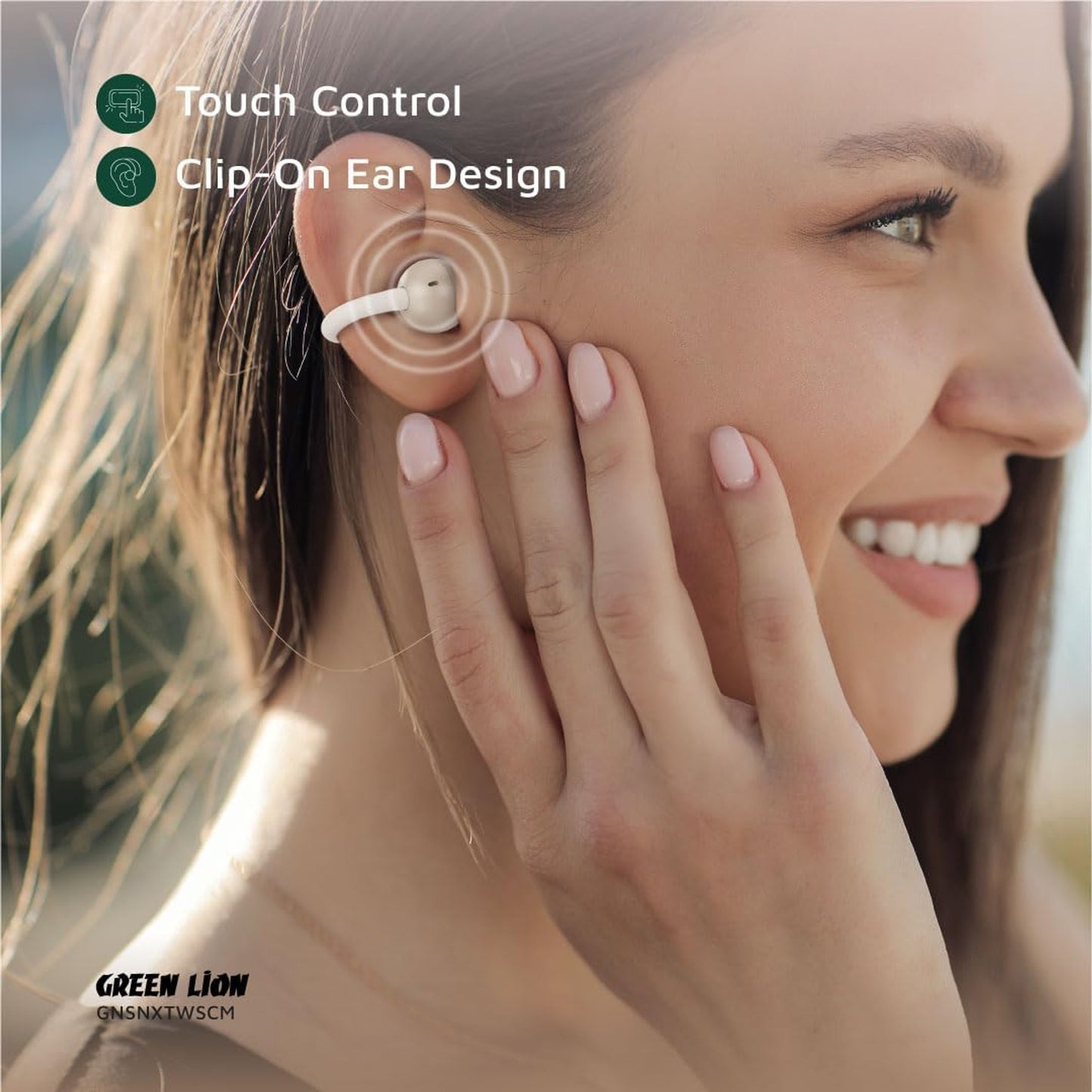 Green Lion Sonix Clip On Earbuds