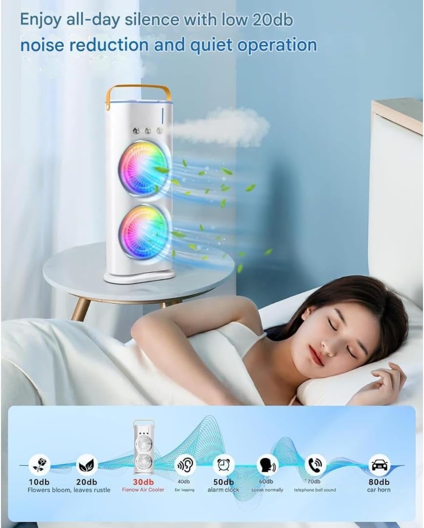 Double-Ended Spray Fan Portable Air Cooler