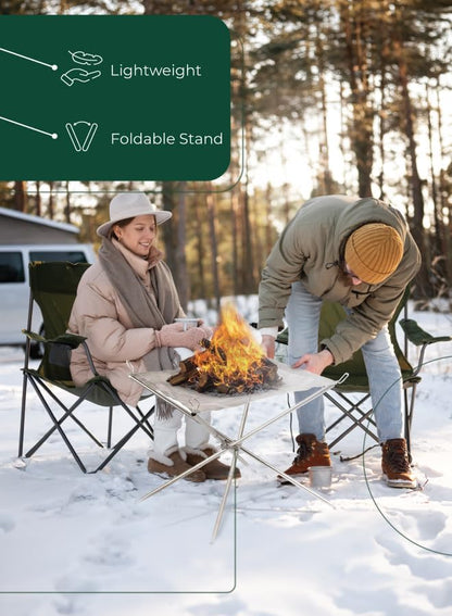 Green Lion Portable Bonfire Stainless Steel Stand
