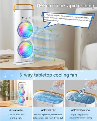 Double-Ended Spray Fan Portable Air Cooler