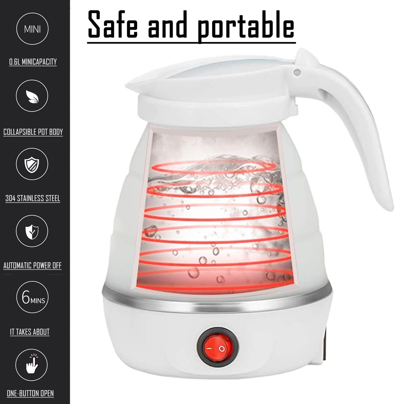 Travel Folding Electric Kettle