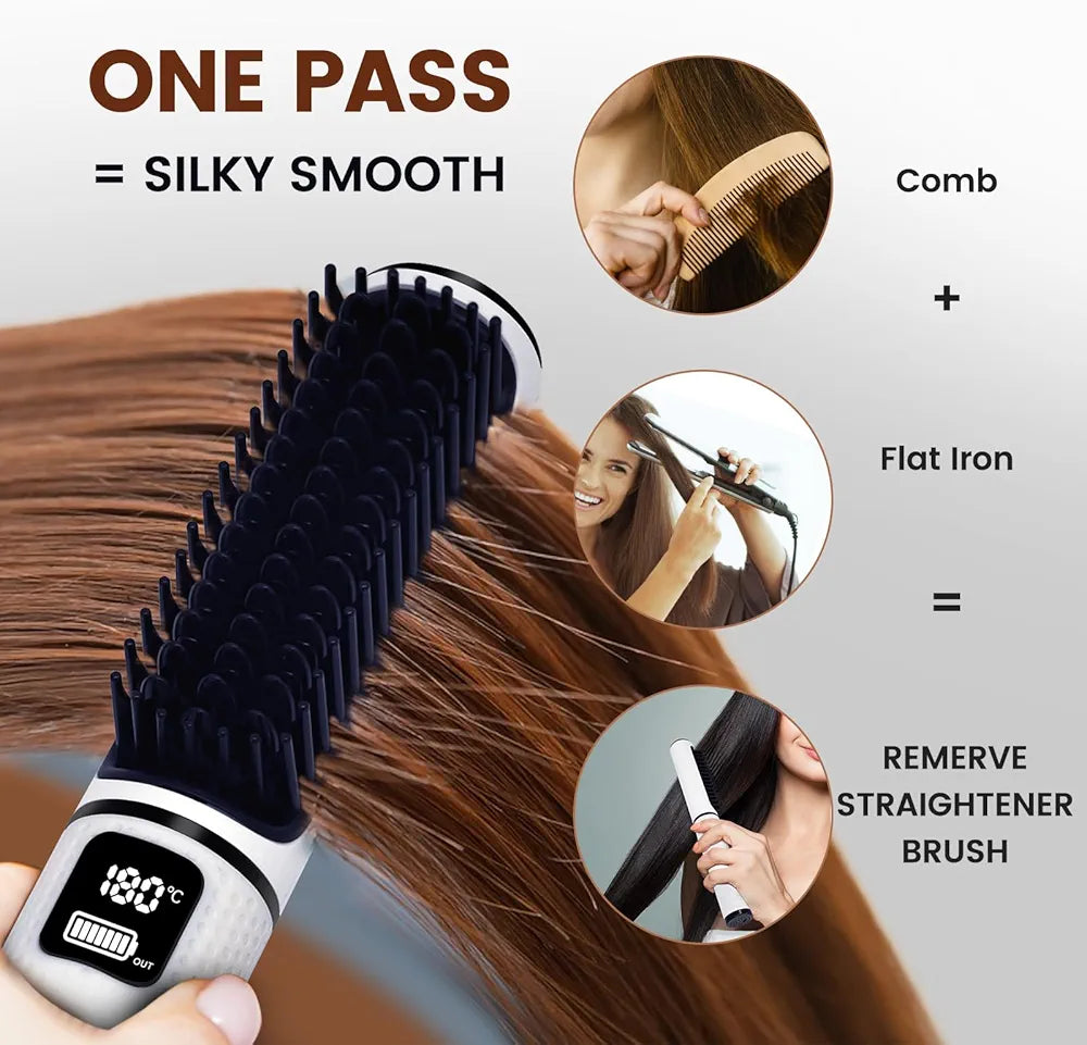 Cordless Straight Hair Comb YL-009