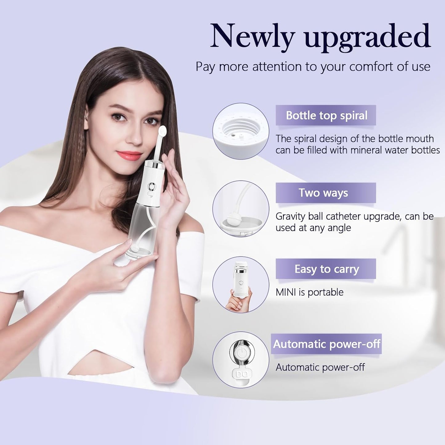 Portable Travel Bidet with Built-in 250mL Water Tank