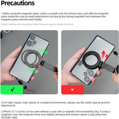 حامل رقبة مغناطيسي للهواتف الذكية من تيليسين MNM-001