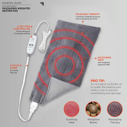 Massaging Weighted Heating Pad