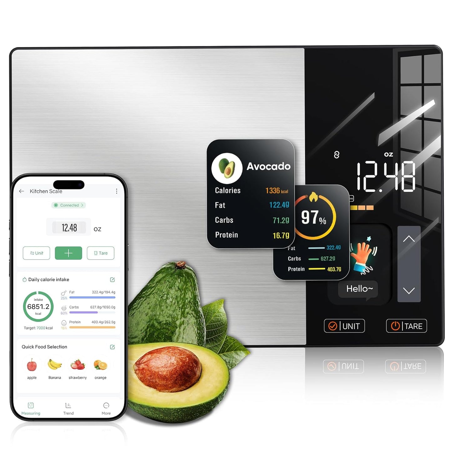 Generic Smart Food Scale with Nutritional Calculator