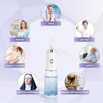 Portable Travel Bidet with Built-in 250mL Water Tank