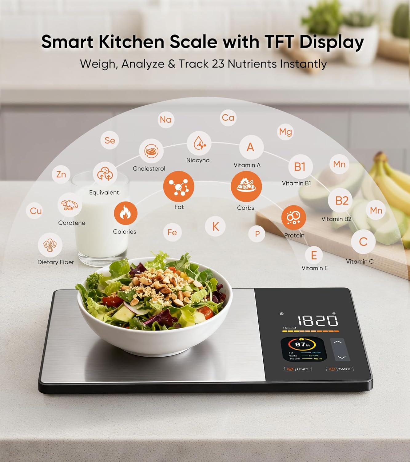 Generic Smart Food Scale with Nutritional Calculator