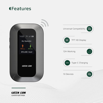 Green Lion Portable Mifi Router GL-M12